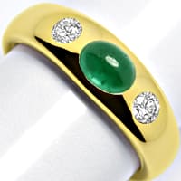 zum Artikel Goldbandring Brillanten lupenrein Top-Smaragd, R1522