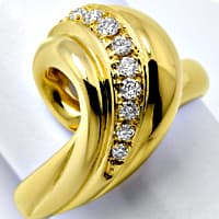 zum Artikel Super-Schwung Diamant-Gold-Damenring 0,23ct, R1643