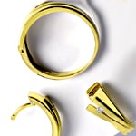 Brillanten-Gelbgold-Schmuckset Ring Ohrringe