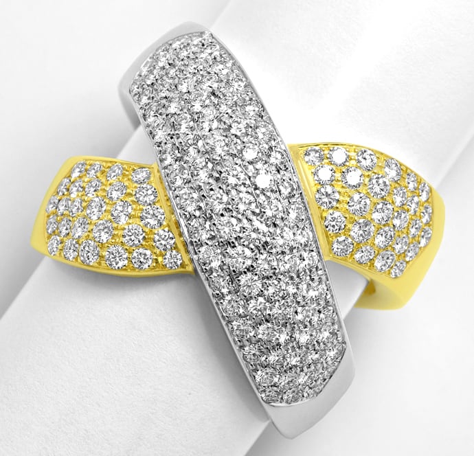 Foto 1 - Diamanten-Goldring Overcross 1,6ct Brillanten, R1694