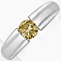 zum Artikel Brillant-Diamant-Spannring 0,73 ct Braun 18K Weißgold, R1770