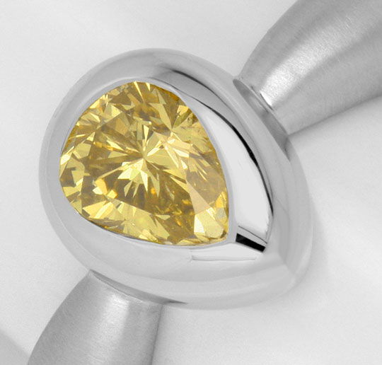 Foto 4 - Diamantring 0,92 Fancy Brownish Yellow HRD 18K Weißgold, R2443