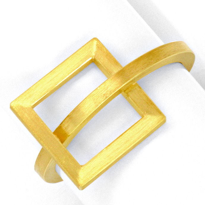 Designer-Collier Designer-Ring 18K Gelb Gold Edel Stahl, aus Designer-Goldringe Platinringe
