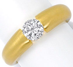 Foto 1 - Diamant-Spannring Halbkaraeter 0,55ct Brillant Gelbgold, R4175