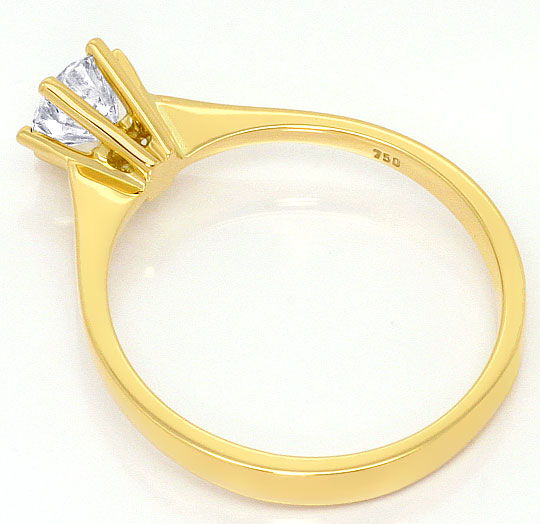 Foto 3 - Brillant-Solitär Ring 0,60ct Top Wesselton 18K Gelbgold, R4568
