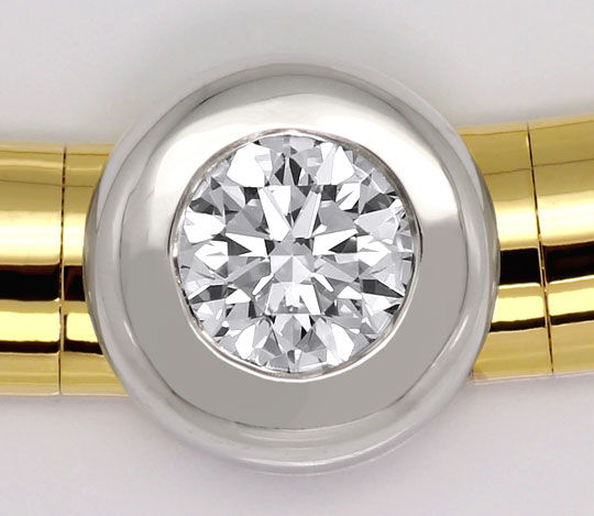 Foto 2 - Diamantkollier Diamantsolitär 0,72ct Gelbgold-Weißgold, R5185