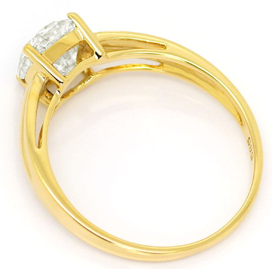 Foto 3 - Brillant Solitaer Ring 1,18 ct Gelbgold-Krappen-Fassung, R5760