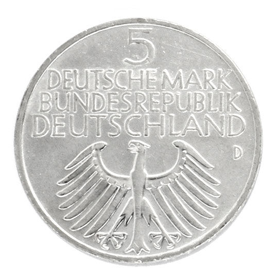 Foto 2 - Germanisches Museum, 5 Deutsche Mark Silbermuenze, 1952, R5865