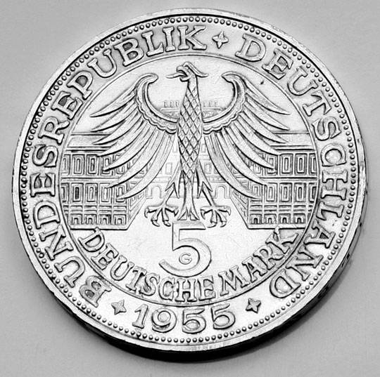 Foto 2 - 5 Deutsche Mark, Ludwig Wilhelm Markgraf von Baden 1955, R5879