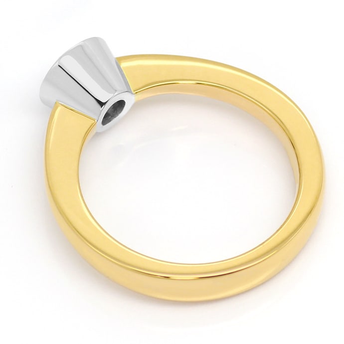 Foto 3 - Einkaräter Brillant-Solitär Ring 1,02ct 18K Gold-Zarge, R6696