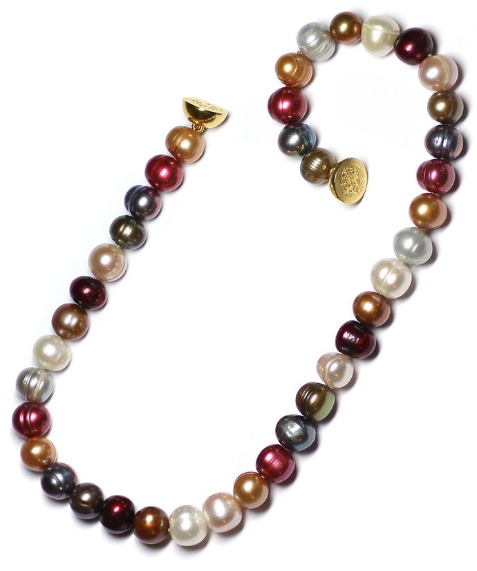 Foto 4 - 11mm Riesen Perlkette, Riesen Perlarmband, bunt, Magnet, R7239