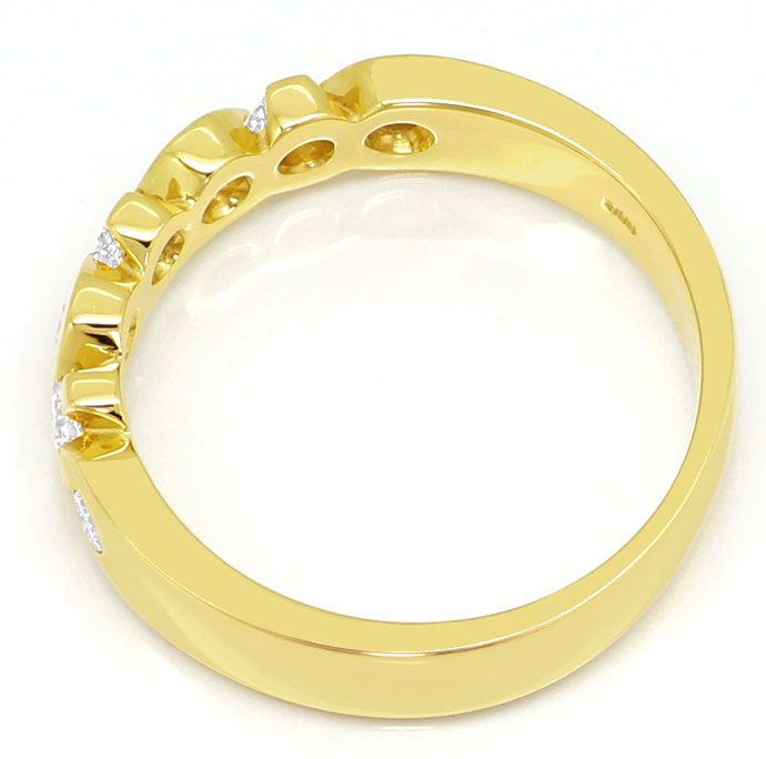 Foto 3 - Halbmemory Brillanten-Ring mit 0,37 Carat, in Gelbgold, R7324