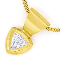 zum Artikel Trillant-Diamant mit 0,35ct in Collier aus 18K Gelbgold, R9844