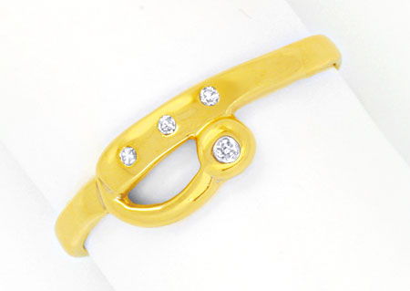 Foto 1 - Designer-Gold-Ring, 4 Diamanten! 14 Karat/585 Gelbgold, S0116