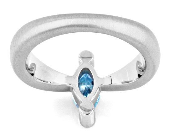 Foto 4 - Ring 0,71ct Blue Diamond Blauer Diamant, Treated, S1302