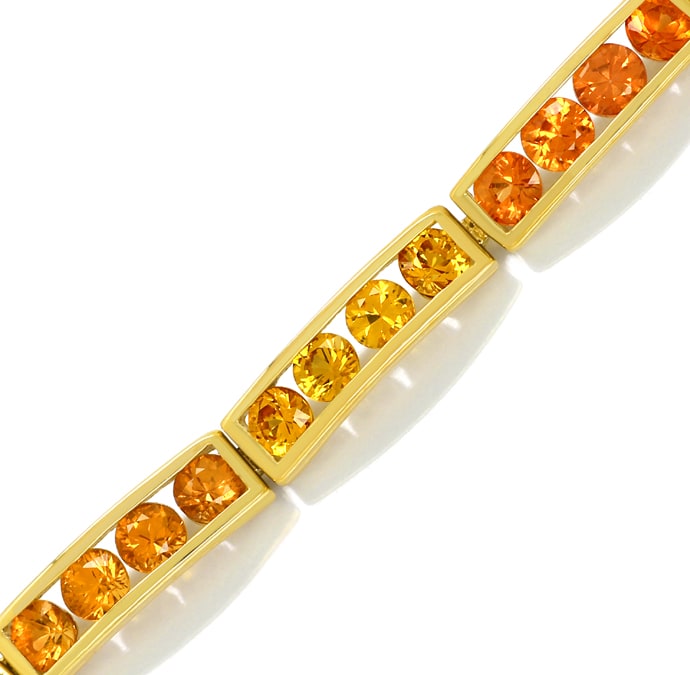 Foto 2 - Goldarmband mit Citrine in Gelb und Orange 14K Gelbgold, S1332