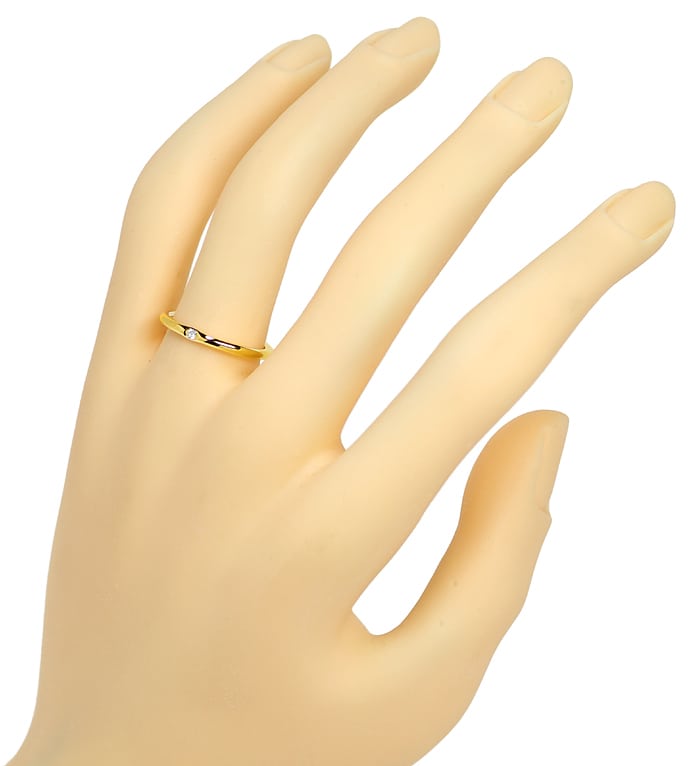 Foto 4 - Niessing Diamantring zierlich mit Brillant 18K Gelbgold, S1386