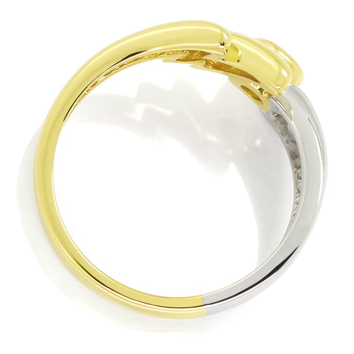 Foto 3 - Designer-Ring Blitz mit Brillant 14K Gelbgold-Weißgold, S1807
