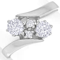 zum Artikel Nobler Damenring 0,56ct Diamanten in 14K Weißgold, S2115