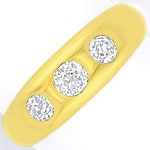 Massiver Gold-Bandring 1,16 Carat Diamanten