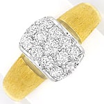Designer-Bandring 0,96ct Diamanten 18K Gold