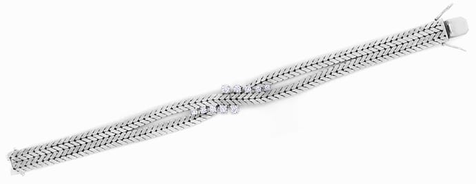 Foto 1 - Prachtvolles WeißGold-Armband mit Brillanten, S2963