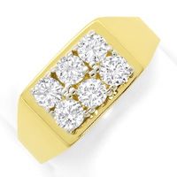 zum Artikel Diamantring mit 1ct Lupenreinen Brillanten Bicolor Gold, S3366