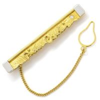 zum Artikel Pierre Cardin Krawattenhalter Bicolor Gold mit Brillant, S3444