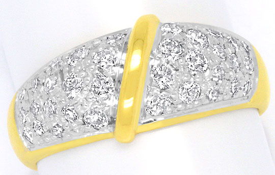 Foto 2 - Bandring mit Brillanten und Diamanten 0,49 ct Gelbgold, S4211