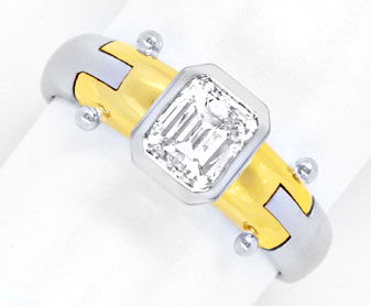 Foto 1 - Diamant Einkaräter Ring 1,06 Topdesign 18K Schmuck Neu, S4236