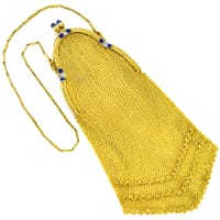 zum Artikel Massive Gelbgold Hand Tasche Diamanten Saphire Gravuren, S4443
