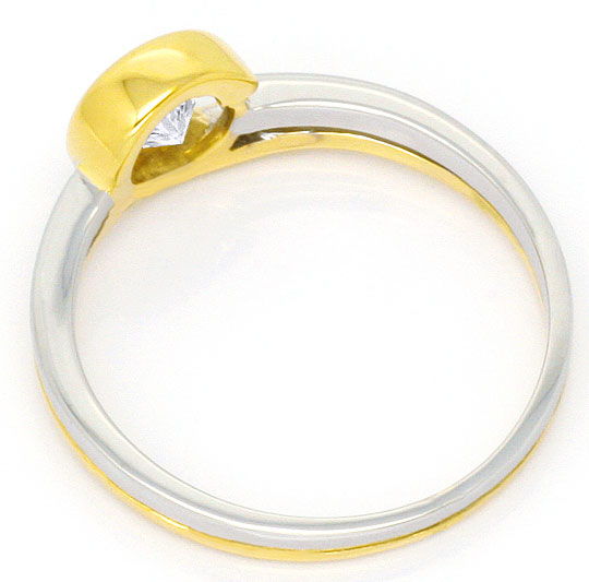 Foto 3 - Topdesign Diamantring 0,48ct Brilant Gelbgold-Weißgold, S4516