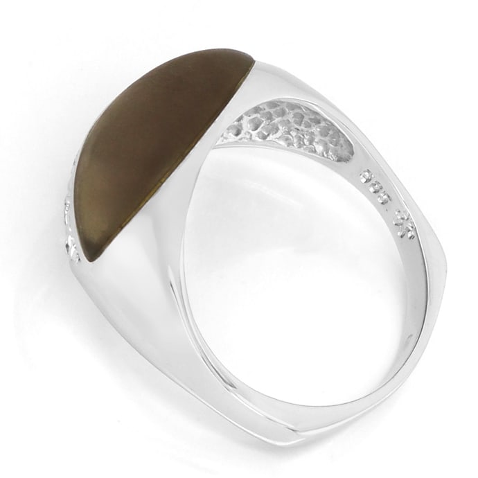 Foto 3 - Ausgefallener Design-Diamanten Rauchquarz Ring, S5102