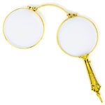 Stilbrille Longion Klappbrille antik 14K Gold