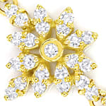 Wunderbares Collier 1,0ct Diamanten 18K Gold
