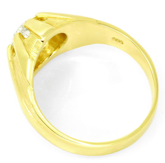 Foto 6 - Brillant Herren Ring 1,50 Carat VVS Solitaer Gelb Gold, S5351