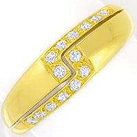 zum Artikel Modischer Bandring 0,27ct Diamanten Gelbgold, S5404