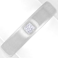 zum Artikel Lupenreiner Princess-Diamant in Weißgoldring, S5460