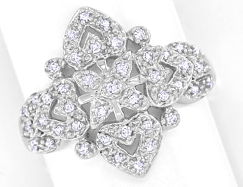 Foto 1 - Prächtiger Damenring 43 Diamanten 14K Weißgold, S5601