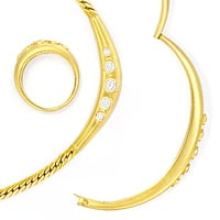 zum Artikel Collier Armband Ring 1,75ct reine Brillanten, S5617