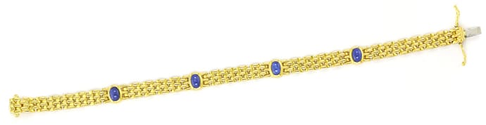 Foto 1 - Entzückendes Goldarmband mit Spitzen Saphiren, S5628