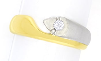 Foto 1 - Designer Ring Brillant lupenrein 18K Bicolor, S5630