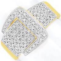 zum Artikel Breiter Designer-Goldring mit 73 Diamanten, S5638
