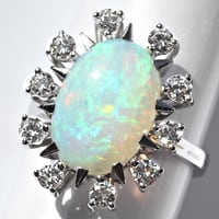 zum Artikel Handarbeits-Ring Opal lupenreine Brillanten, S5679