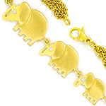 Armband Elefanten mit Brillanten 18K Gelbgold
