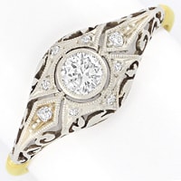 zum Artikel Antiker Art-Deco-Ring mit 0,24ct Diamanten, S5932