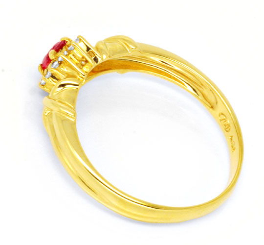 Foto 3 - Diamant Rubin Ring Brillanten Spitzenrubin 18K, S6030