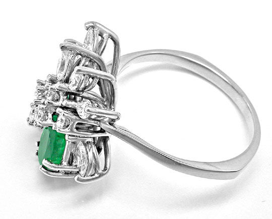 Foto 3 - Handarbeits-Brillant-Ring Super Smaragde 18K, S8895