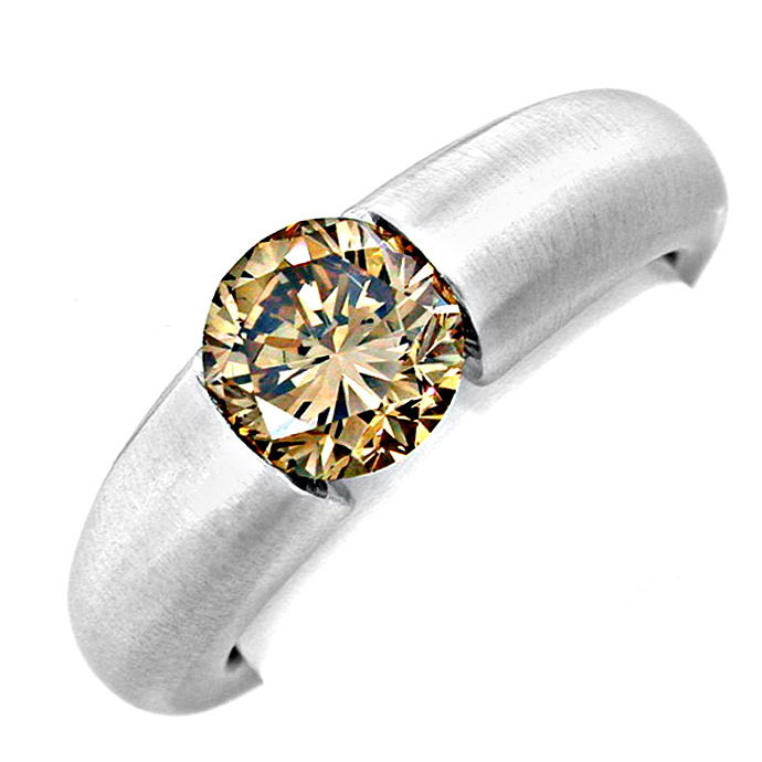 1,56 Karäter IGI Brillant-Spann Ring 18K Massiv Schmuck, aus Designer-Solitär-Diamantringe Brillantringe