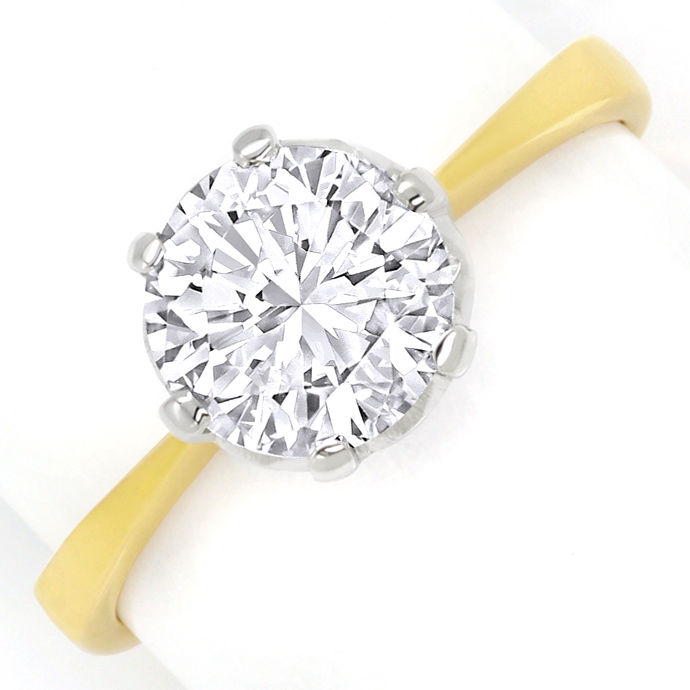 Klassischer Diamantring mit imposantem 1,65ct Brillant, aus Designer-Solitär-Diamantringe Brillantringe
